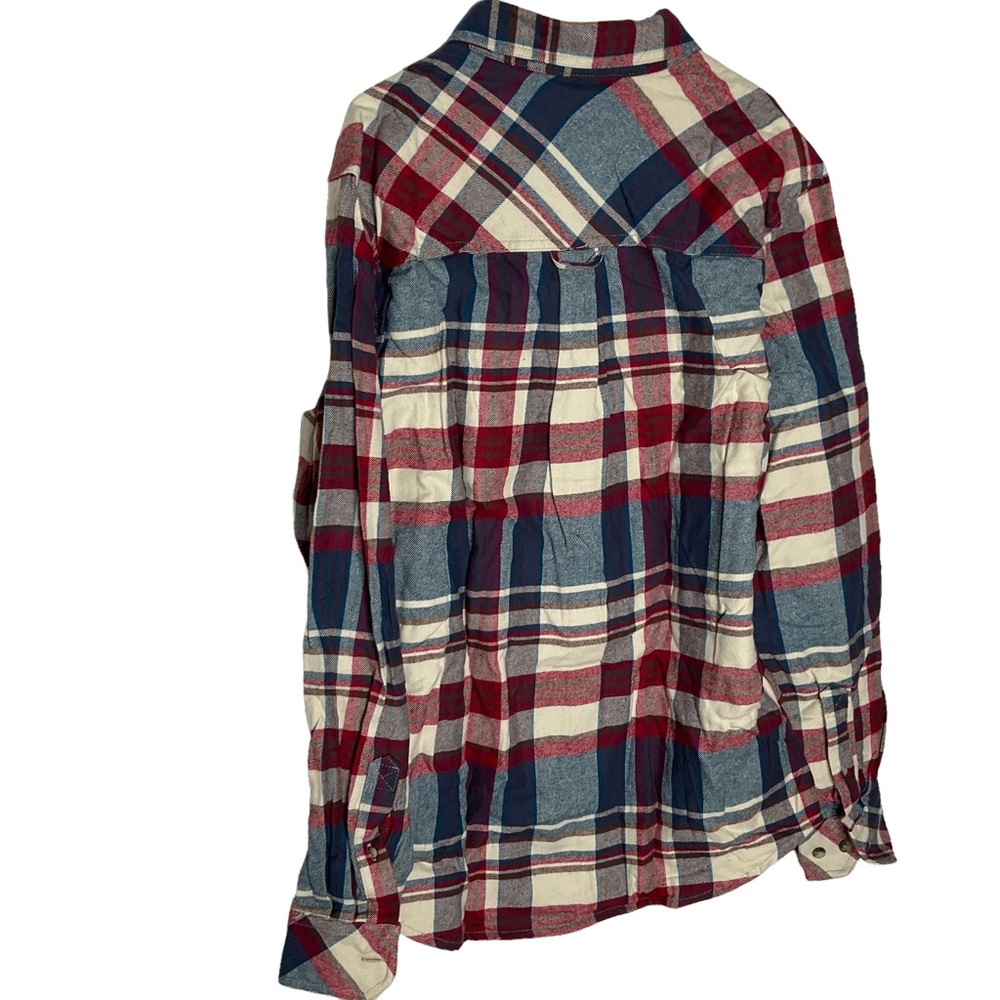 CQR NWT All Cotton Flannel Long Sleeve Casual Button Up Plaid Shirt - Picture 5 of 5